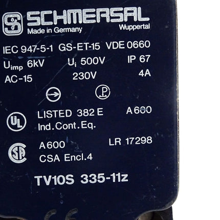 Schmersal TV10S 335-11z  Sicherheitsschalter