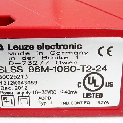 Leuze Electronic Einstrahl-Sicherheits-Lichtschranke Sender 50025213 SLSS 96M-1080-T2-24 / Neu OVP