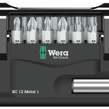 Wera 05057424001 Bit-Check 12 Metal 1 12-teiliges Set