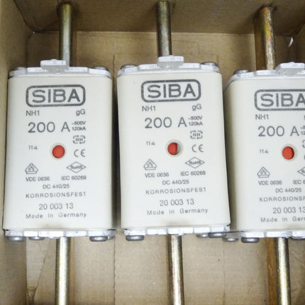 SIBA NH1 200A / 2000313 / Inhalt : 3 Stück / Neu OVP