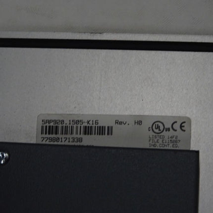 B&R 5AP920.1505-K16 Rev.H0 Krones iPanel Krones