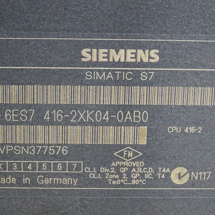 Siemens S7-400 CPU 416-2 6ES7416-2XK04-0AB0  6ES7 416-2XK04-0AB0