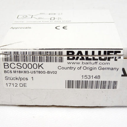 Balluff Kapazitiver Sensor BCS000K BCS M18KM3-UST80G-BV02 / Neu OVP