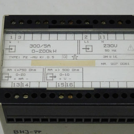 Edwin Jörns Pz-MU Kl. 0,5 / 300/5A / 0-200kW / 230V / 907 0051