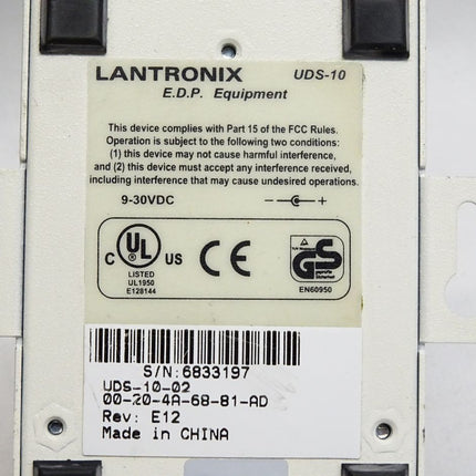 Lantronix UDS-10 UDS-10-02 Server Device