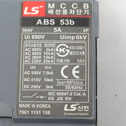 Meta Mec ABS 53b MCCB Lasttrennschalter 50AF