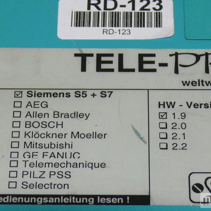 Tele -PROFessional SPS-Fernwartung /  Siemens S5+S7 HW-Version 1.9