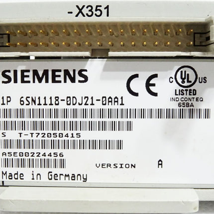 Siemens 6SN1118-0DJ21-0AA1 Simodrive 611 Regelungseinschub - Defekt - Maranos.de