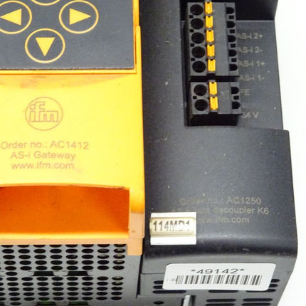 IFM Electronic AC1412 AS-Interface PROFIBUS + AC1250 AS-i Data Decoupler