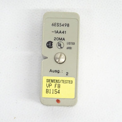 Siemens 6ES5498-1AA41 / 20MA / 6ES5 498-1AA41 / Ausg.: 2