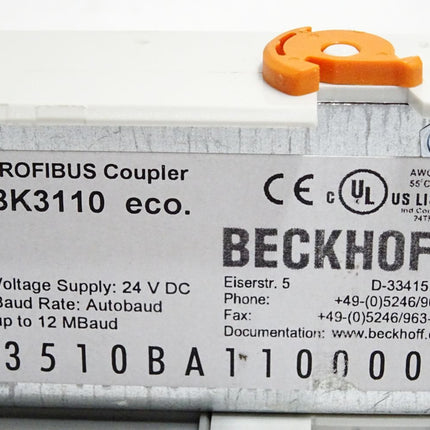 Beckhoff BK3110 eco Buskoppler