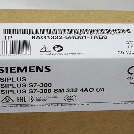 Siemens Siplus S7-300 SM332 6AG1332-5HD01-7AB0 Neu OVP versiegelt