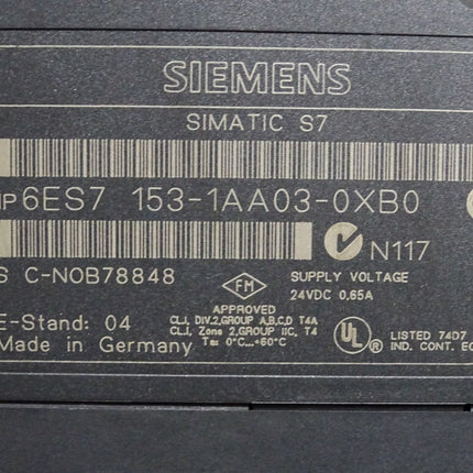 Siemens ET200 DP Slave Interface IM153-1 6ES7153-1AA03-0XB0 6ES7 153-1AA03-0XB0 E:04 Unbenutzt - Maranos.de