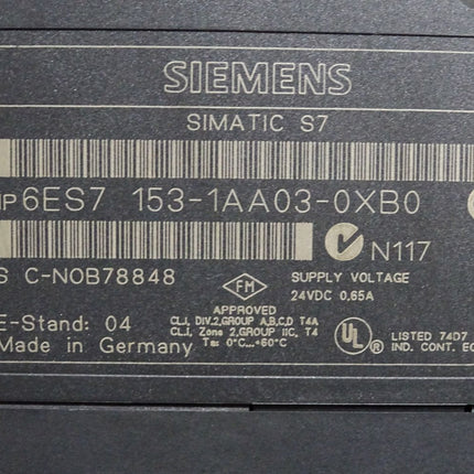 Siemens ET200 DP Slave Interface IM153-1 6ES7153-1AA03-0XB0 6ES7 153-1AA03-0XB0 E:04 Unbenutzt