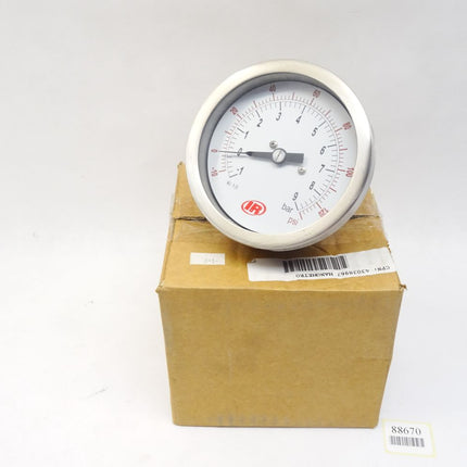 Ingersoll Rand manometer -1...9bar -10...130psi Kl. 1,0 / Neu