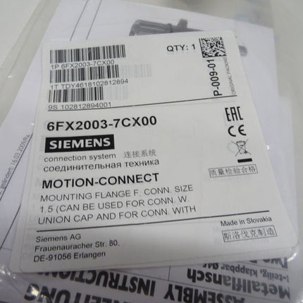 SIEMENS 6FX2003-7CXA00 / 6FX2 003-7CX00 Motion-Connect