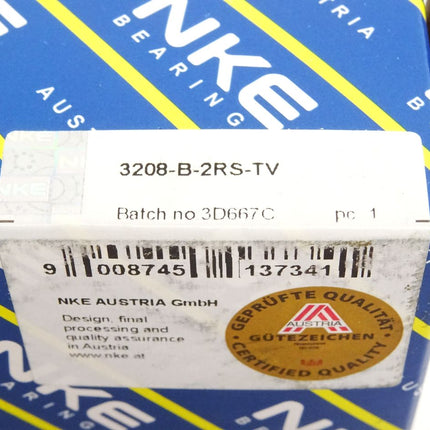 NKE Schrägkugellager 3208-B-2RS-TV / Neu OVP