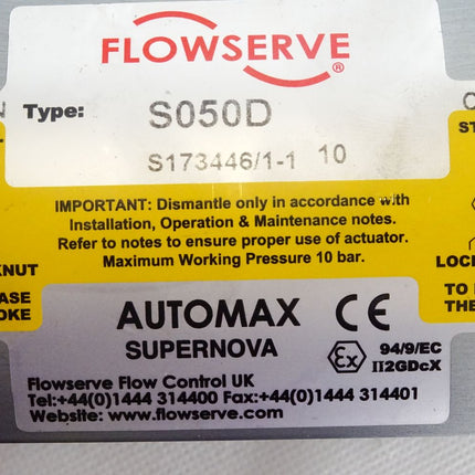 Automax Supernova Flowserve S050D S173446/1-1 / Neu