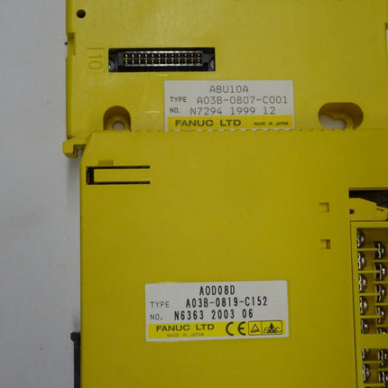 Fanuc Rack Set A03B-0819-C152 ABU10A AOD08D ABK01A AOD16D AIF01A neu-OVP