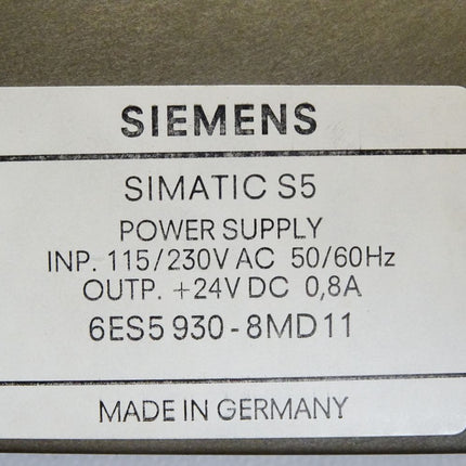 Siemens Power Supply 6ES5930-8MD11 / 6ES5 930-8MD11 Neuwertig