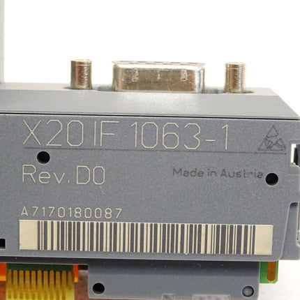 B&R X20IF1063-1 Rev.D0 Schnittstellenmodul