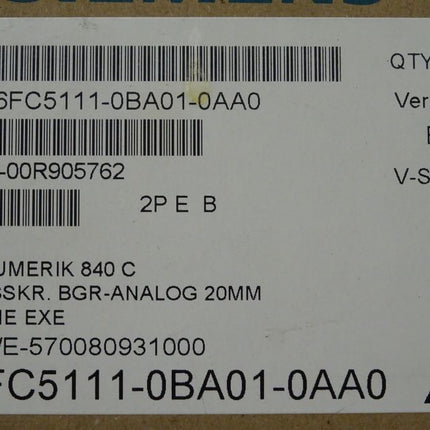 Siemens 6FC5111-0BA01-0AA0 Sinumerik 6FC5 111-0BA01-0AA0 Interface neuwertig