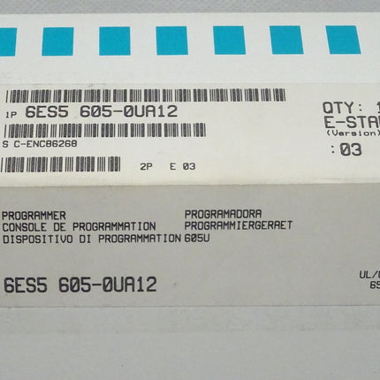 Siemens 6ES5605-0UA12 Programmiergerät 6ES5 605-0UA12 E03 NEU-Versiegelt