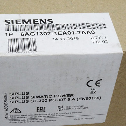 Siemens Siplus S7-300 PS307 6AG1307-1EA01-7AA0 / Neu OVP versiegelt