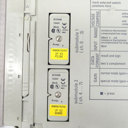 Siemens 6ES5460-4UA13 Simatic S5 6ES5 460-4UA13 E:03