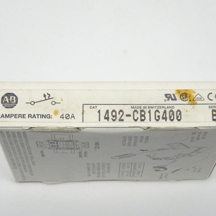 Allen Bradley 1492-CB1G400 Ser. B Schutzschalter 1492CB1G400 / 40A NEU-OVP