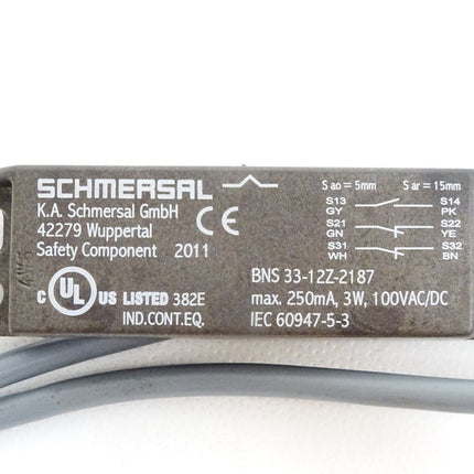 Schmersal BNS 33-12Z-2187 250mA 3W 100VAC/DC