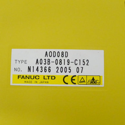 Fanuc A03B-0819-C152 Output Module AOD08D N14366 2005-07