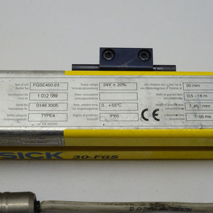 Sick FGSE450-23 elektronische Lichtschranke EMPFÄNGER 1 012 589 / 24V / 30-FGS