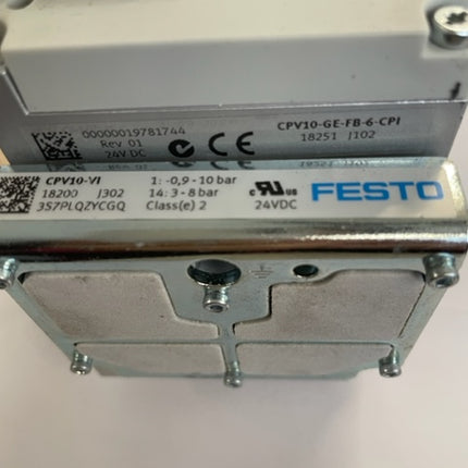 Festo CPV10-GE-FB-6-CPI + CPV10-VI + CPV10-VI-P6-M7-B