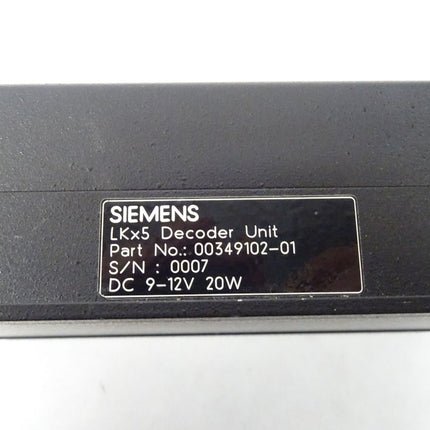 Siemens LKx5 Decoder Unit 9-12VDC