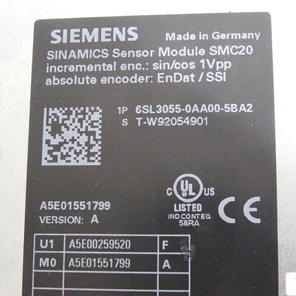 Siemens Sinamics Sensor Module SMC20 6SL3055-0AA00-5BA2 / Neu OVP