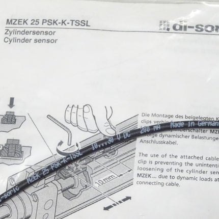 di-soric MZEK 25 PSK-K-TSSL Zylindersensor 10..30VDC / 200mA