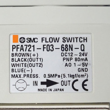 SMC PFA721-F03-68N-Q Durchflussschalter