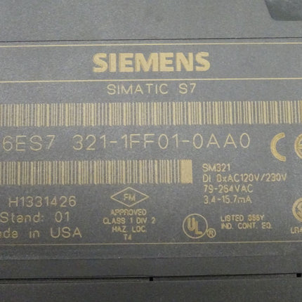 Siemens 6ES7321-1FF01-0AA0 Simatic S7 6ES7 321-1FF01-0AA0 E:01