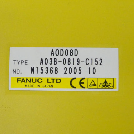 Fanuc AOD08D digitale Ausgabeeinheit A03B-0819-C152 // N15368 2005 10