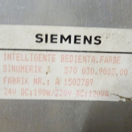 Index C200 Siemens Intelligente Bedientafel Sinumerik 570030.9003.00