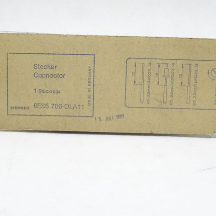 Siemens Stecker Connector 6ES5766-0LA11 / 6ES5 766-0LA11 / NEU-OVP versiegelt