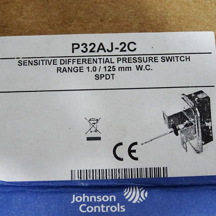 Johnson Controls P32AJ-2C Differenzdruckschalter / Neu OVP