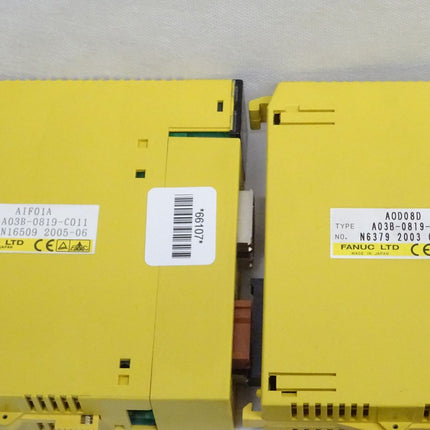 Fanuc Rack Set A03B-0819-C152 ABU10A AOD08D AID16D AIF01A