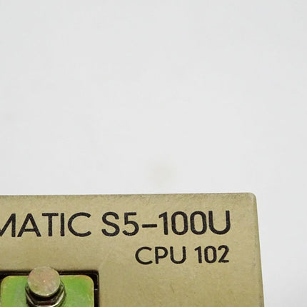 Siemens S5-100U CPU102 6ES5102-8MA02 6ES5 102-8MA02