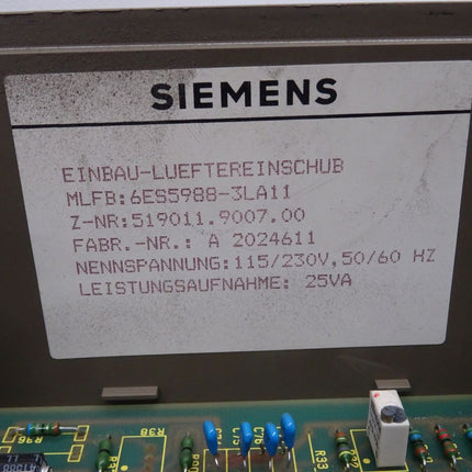 Siemens 6ES5988-3LA11 Stromversorgung 6ES5 988-3LA11 E:06