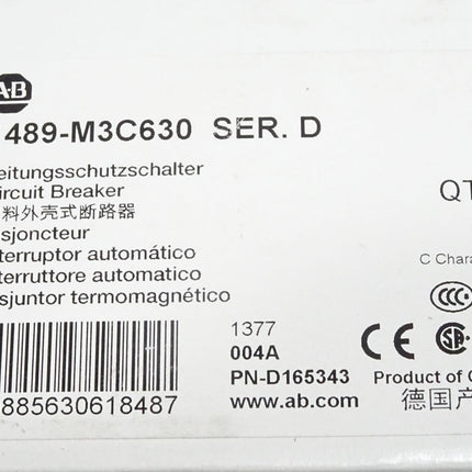 Allen Bradley 1489-M3C630 Leitungsschutzschalter / Neu OVP