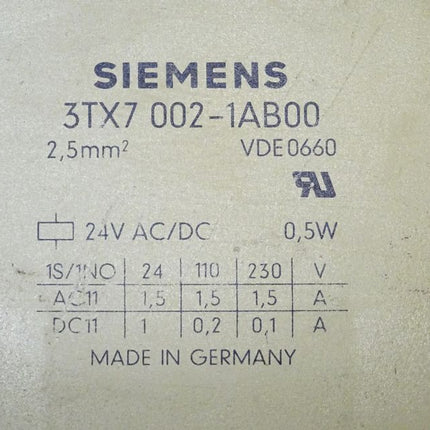 Siemens 3TX7002-1AB00 / 3TX7 002-1AB00Relais