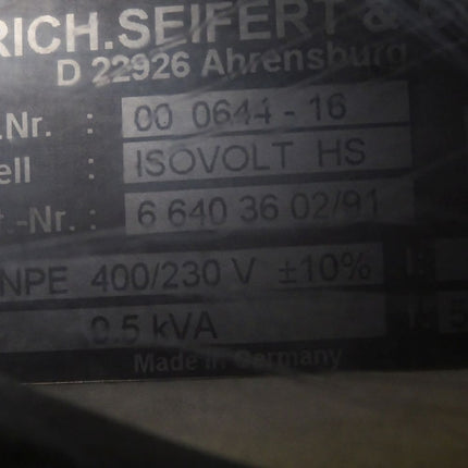 Seifert ISOVOLT HS 66403602/91 3NPE 400/230V 160kV Gleichspannungs-Industrie-Röntgengerät