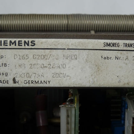 Siemens Simoreg Transistorsteller D165 G200/30MREQ / 6RB2030-2EG00